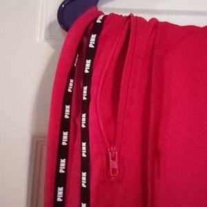 Pink! Red gym sweat pants size xl skinny leg